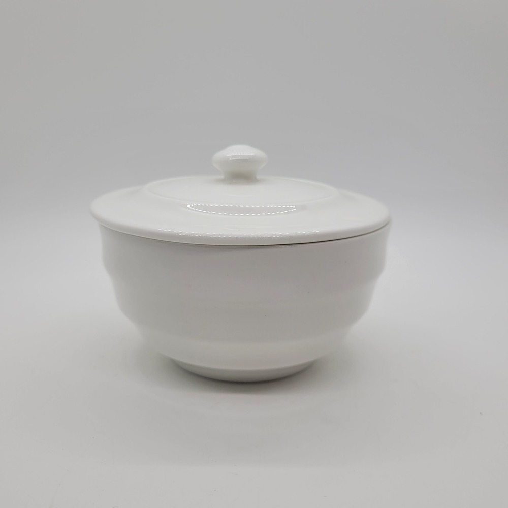 Jeff Banks for Churchill Cirque White Fine Bone China Sugar Bowl with Lid